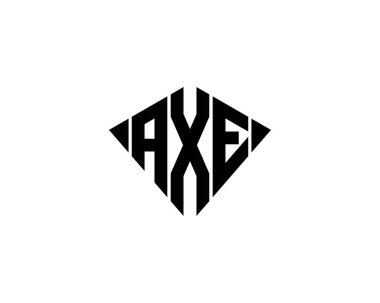 AXE logo tasarım vektör şablonu. AXE