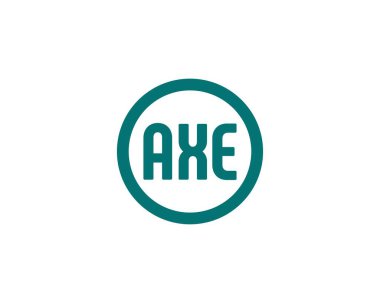 AXE logo tasarım vektör şablonu. AXE