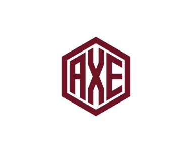 AXE logo tasarım vektör şablonu. AXE