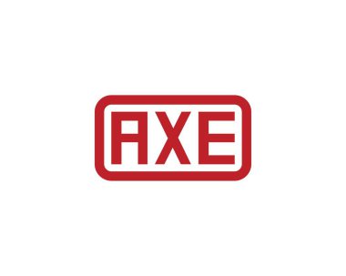 AXE logo tasarım vektör şablonu. AXE