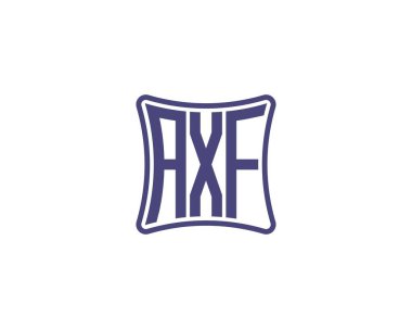 AXF logo tasarım vektör şablonu. AXF
