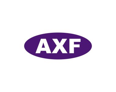 AXF logo tasarım vektör şablonu. AXF