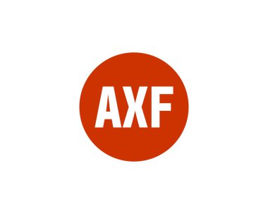 AXF logo tasarım vektör şablonu. AXF