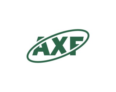 AXF logo tasarım vektör şablonu. AXF