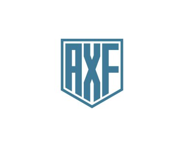 AXF logo tasarım vektör şablonu. AXF