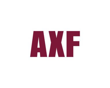 AXF logo tasarım vektör şablonu. AXF