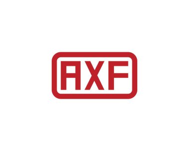 AXF logo tasarım vektör şablonu. AXF