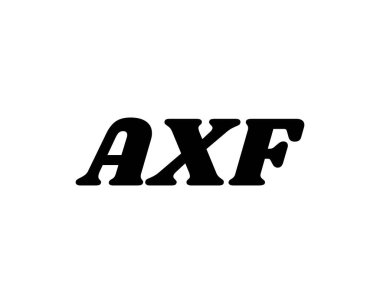 AXF logo tasarım vektör şablonu. AXF