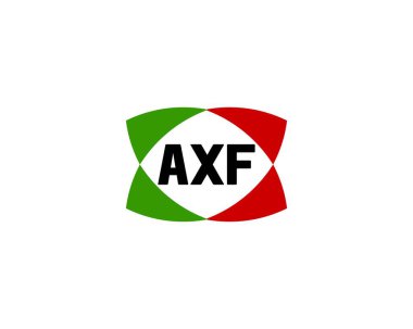 AXF logo tasarım vektör şablonu. AXF
