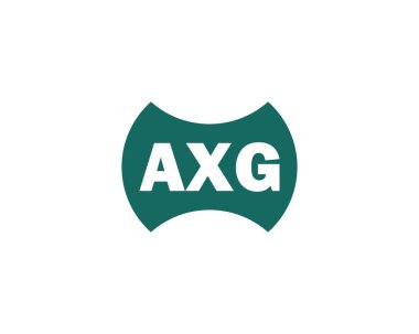AXG Logo tasarım vektör şablonu. AXG