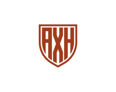 AXH logo tasarım vektör şablonu. AXH