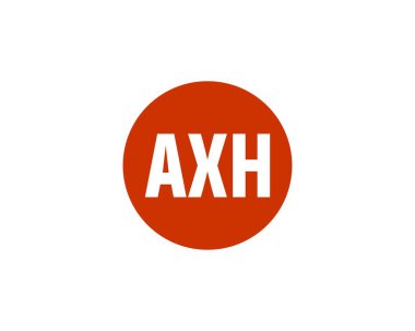 AXH logo tasarım vektör şablonu. AXH
