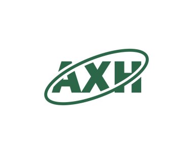 AXH logo tasarım vektör şablonu. AXH