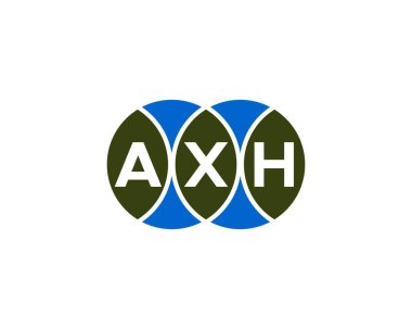 AXH logo tasarım vektör şablonu. AXH