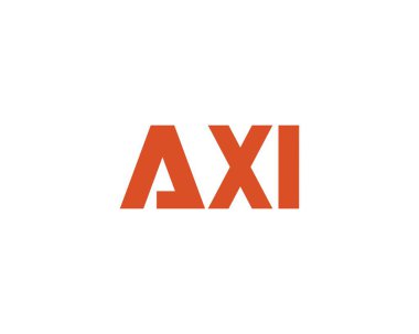 AXI logo tasarım vektör şablonu. AXI