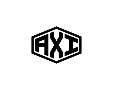 AXI logo tasarım vektör şablonu. AXI