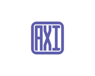 AXI logo tasarım vektör şablonu. AXI
