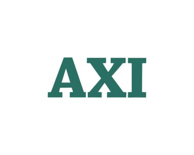 AXI logo tasarım vektör şablonu. AXI