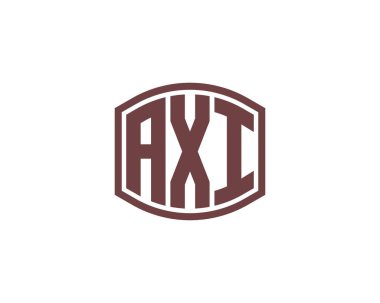 AXI logo tasarım vektör şablonu. AXI