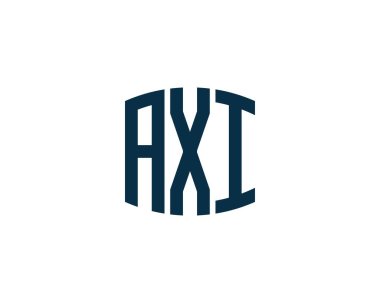 AXI logo tasarım vektör şablonu. AXI