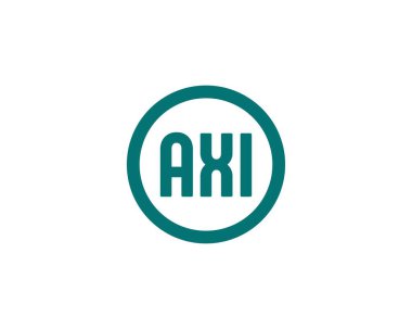 AXI logo tasarım vektör şablonu. AXI