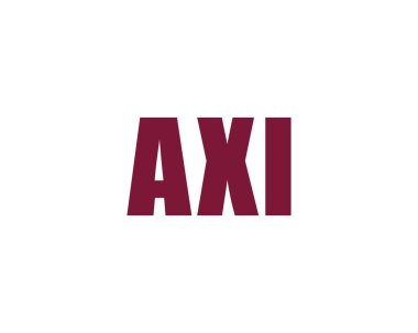 AXI logo tasarım vektör şablonu. AXI