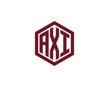 AXI logo tasarım vektör şablonu. AXI