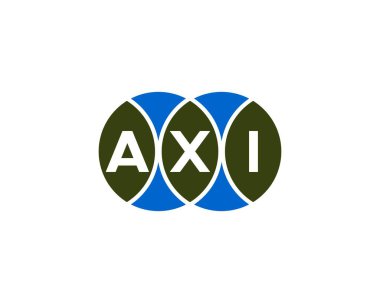 AXI logo tasarım vektör şablonu. AXI