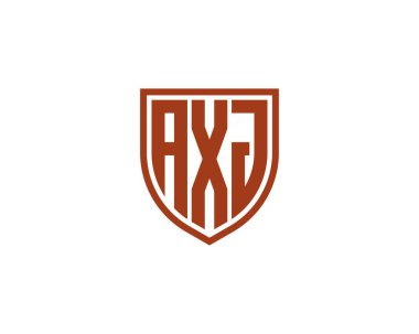 AXJ logo tasarım vektör şablonu. AXJ