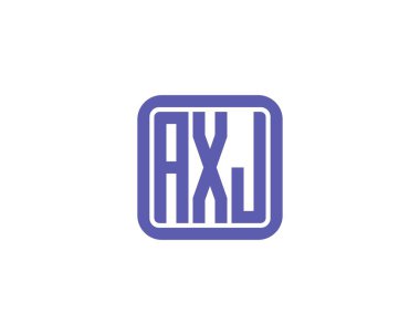 AXJ logo tasarım vektör şablonu. AXJ