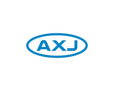 AXJ logo tasarım vektör şablonu. AXJ
