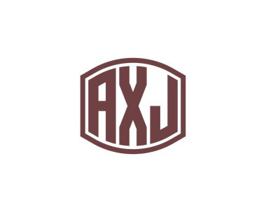 AXJ logo tasarım vektör şablonu. AXJ
