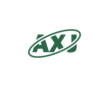 AXJ logo tasarım vektör şablonu. AXJ