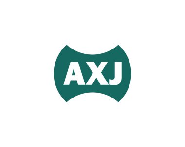 AXJ logo tasarım vektör şablonu. AXJ