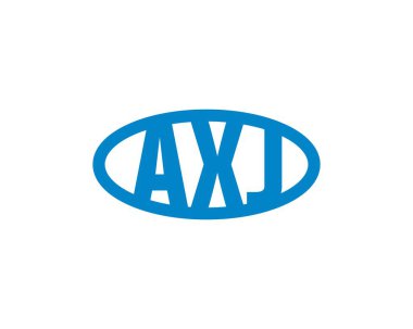 AXJ logo tasarım vektör şablonu. AXJ