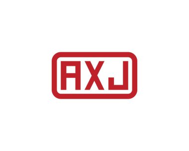 AXJ logo tasarım vektör şablonu. AXJ
