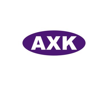 AXK logo tasarım vektör şablonu. AXK