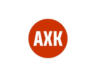 AXK logo tasarım vektör şablonu. AXK