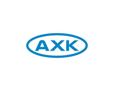 AXK logo tasarım vektör şablonu. AXK