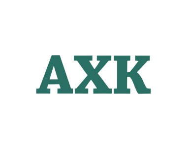 AXK logo tasarım vektör şablonu. AXK