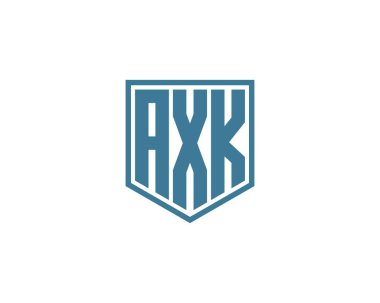 AXK logo tasarım vektör şablonu. AXK