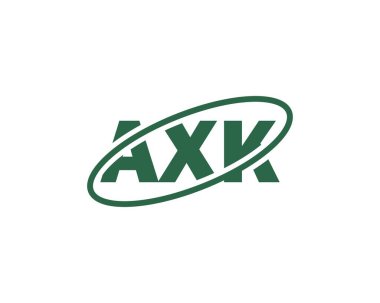 AXK logo tasarım vektör şablonu. AXK