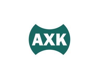 AXK logo tasarım vektör şablonu. AXK