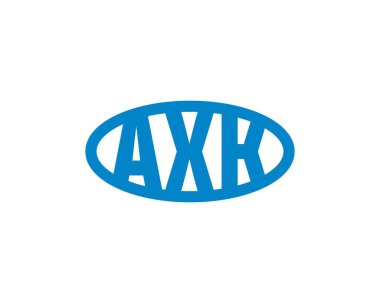 AXK logo tasarım vektör şablonu. AXK