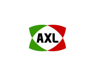 AXL logo tasarım vektör şablonu. AXL