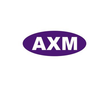 AXM logo tasarım vektör şablonu. AXM