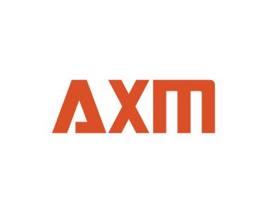 AXM logo tasarım vektör şablonu. AXM