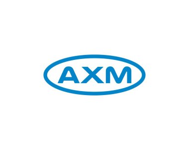 AXM logo tasarım vektör şablonu. AXM