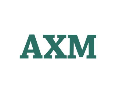 AXM logo tasarım vektör şablonu. AXM