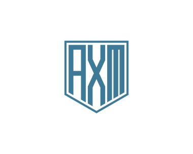 AXM logo tasarım vektör şablonu. AXM